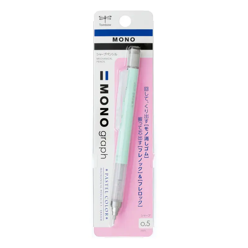 Tombow Mono Graph Versatil Kalem 0.5mm Blisterli Pastel Nane Yeşili