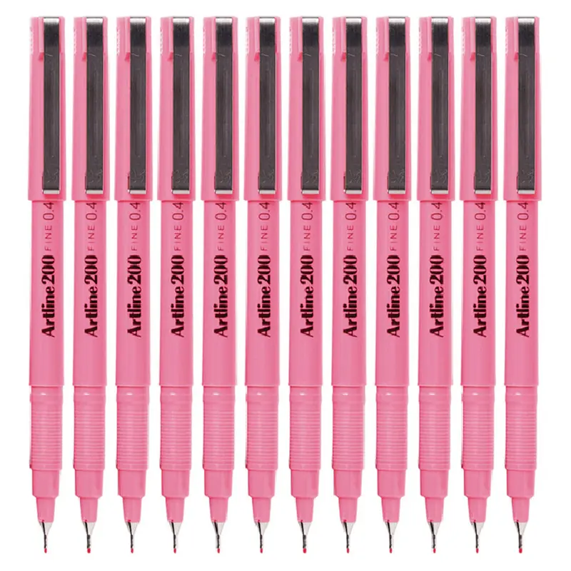 Artline EK-200N Fineliner 0.4mm Pembe x 12 Li Kutu