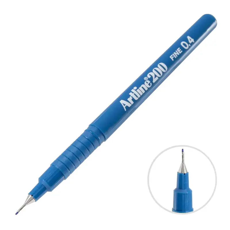 Artline EK-200N Fineliner 0.4mm Mavi x 12 Li Kutu