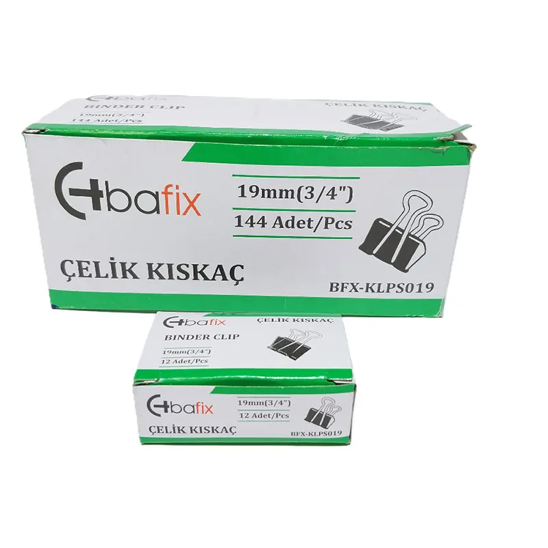 Bafix Klps019 Çelik Kıskaç (Klips) 19mm x 12 Li Kutu