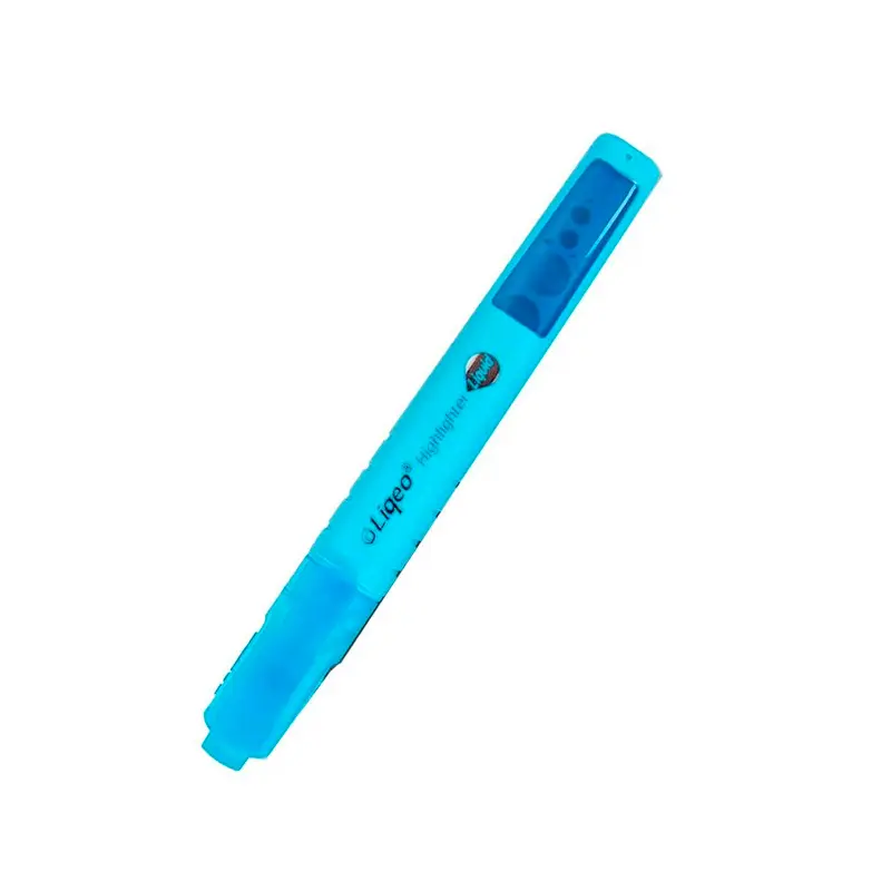 Liqeo H-3128 Fosforlu Kalem Mavi x 12 Li Kutu