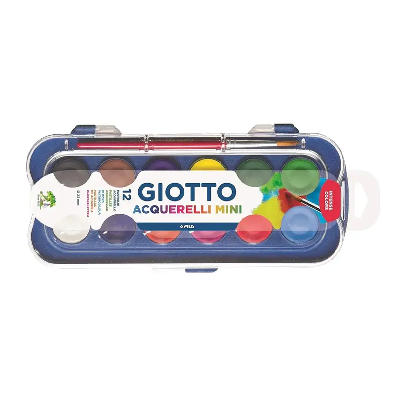 Giotto 352300 Acquarell Blocks Sulu Boya 23mm 12 Renk