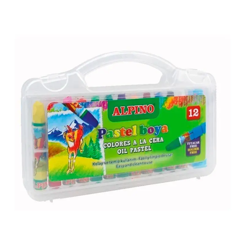 Alpino Dc-008296 Plastik Kutu Pastel Boya 12 Renk
