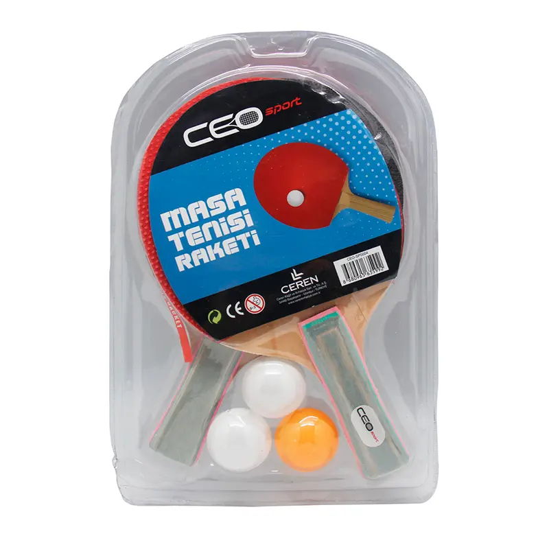 Ceo Sport SP0004 Masa Tenisi Seti 2 Raket + 3 Top