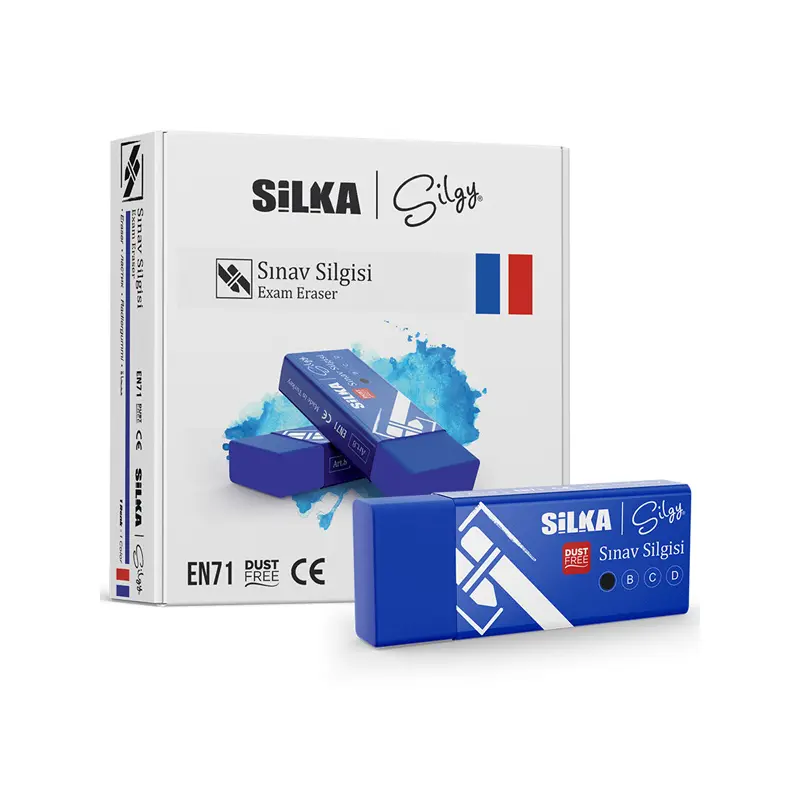 Silka Art.8 Sınav Silgisi Lacivert x 20 Li paket