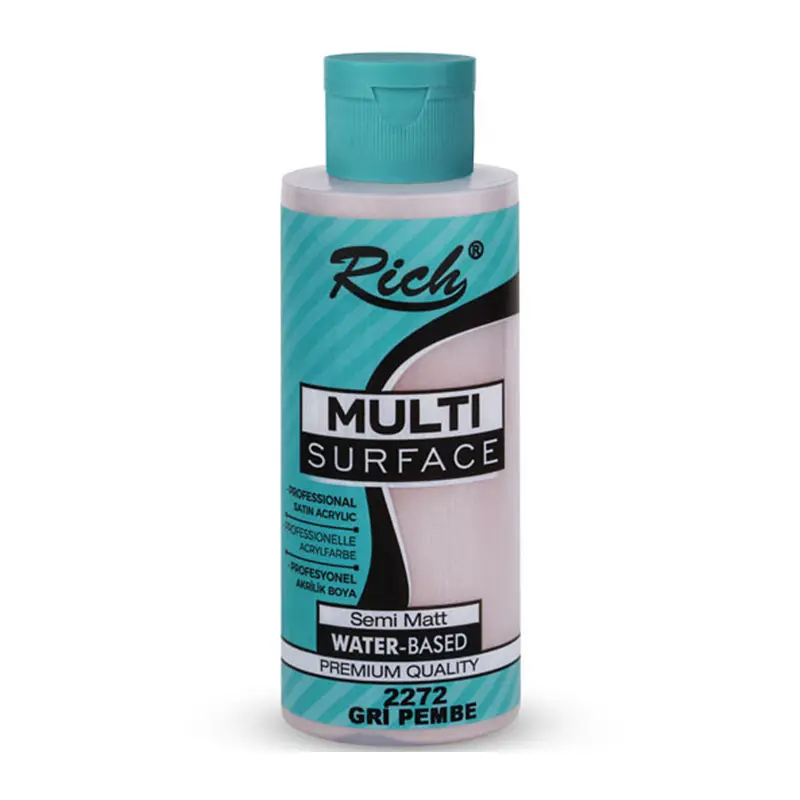 Rich 120-2272 Multi Surface Akrilik Boya Gri Pembe 120cc