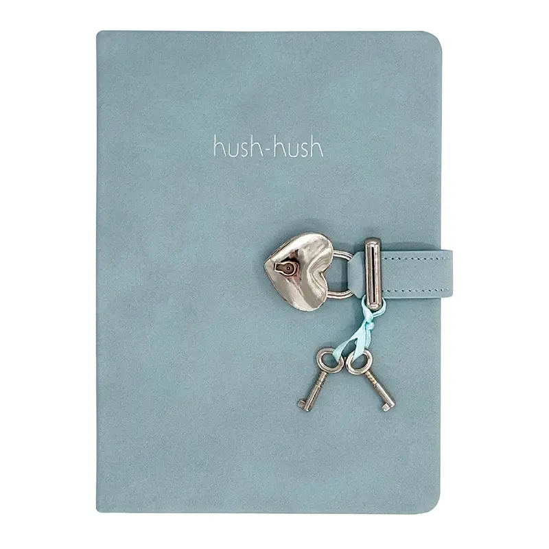 Victoria's Journals Hush Hush Kilitli Defter Açık Mavi 80 Gr. 160 Yaprak Çizgili