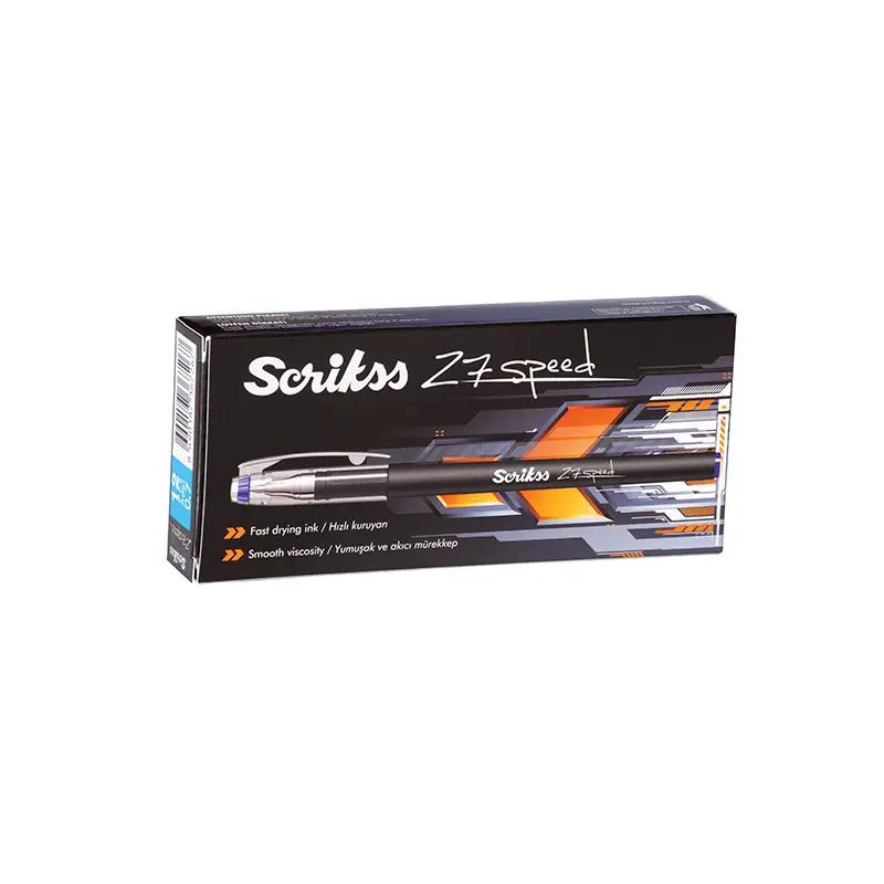 Scrikss Z7 Speed Jel Tükenmez Kalem 0.7mm Mavi x 12 Li Kutu