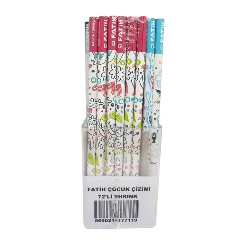 Fatih 17710 Çocuk Çizimi Kurşun Kalem x 72 Li Paket