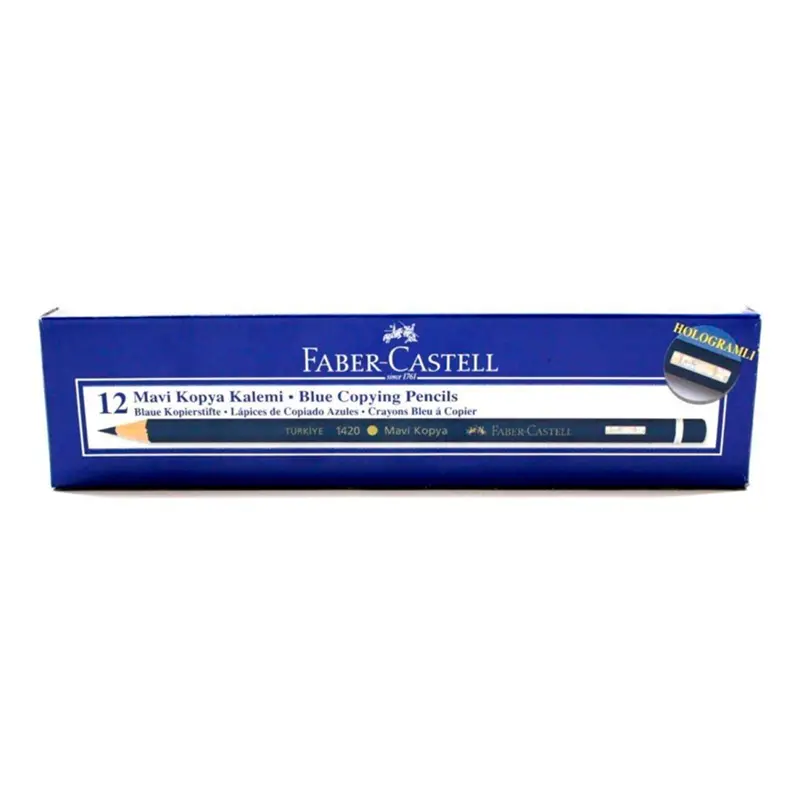 Faber-Castell 113142 Kopya Kalemi Mavi x 12 Li Kutu