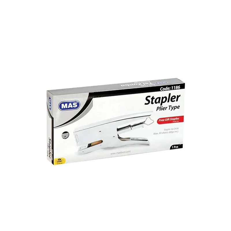 Mas 1186 Pens Tipi Zımba Makinesi 20 Sayfa No:24/6 Krom