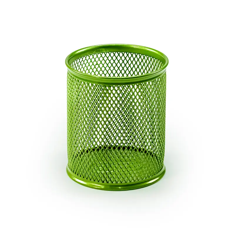 Mas 500 Metal Perforeli Silindir Kalemlik Yeşil