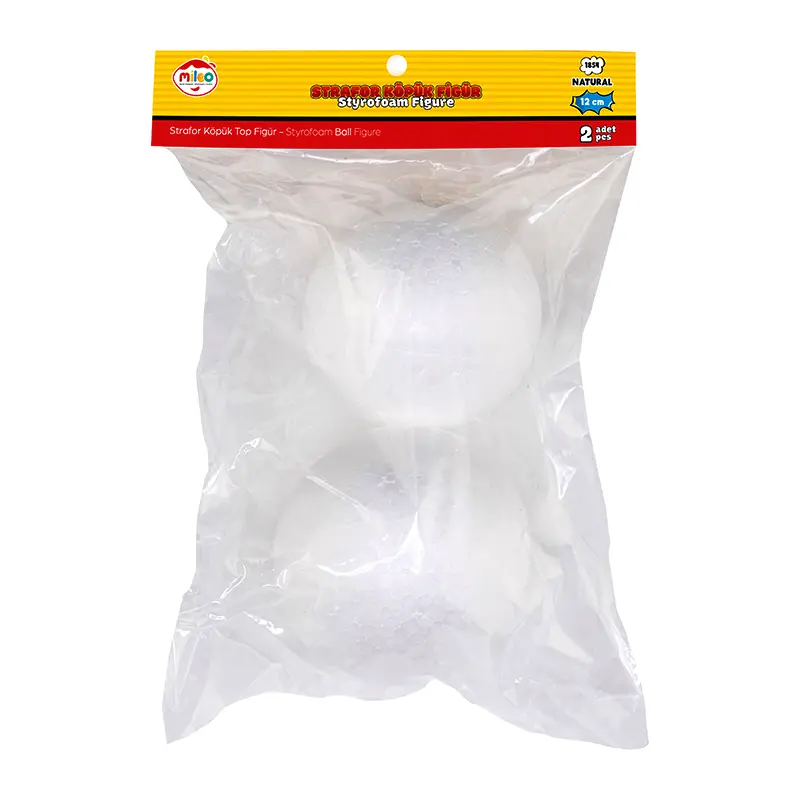 Mileo 1854 Strafor Köpük Top 12 Cm x 2 Li Paket