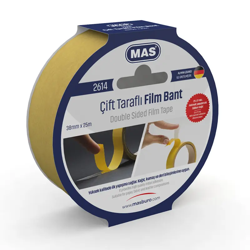 Mas 2614 Çift Taraflı Bant 38mm x 25 Metre