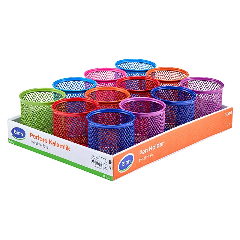 Bion 9500 Perfore Kalemlik Canlı Renkler x 12 Li Tepside