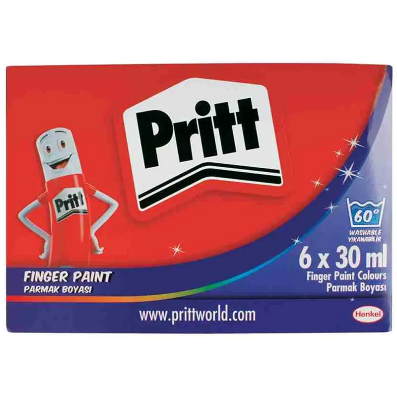 Pritt 1221355 Parmak Boyası 30 ML x 6 Renk