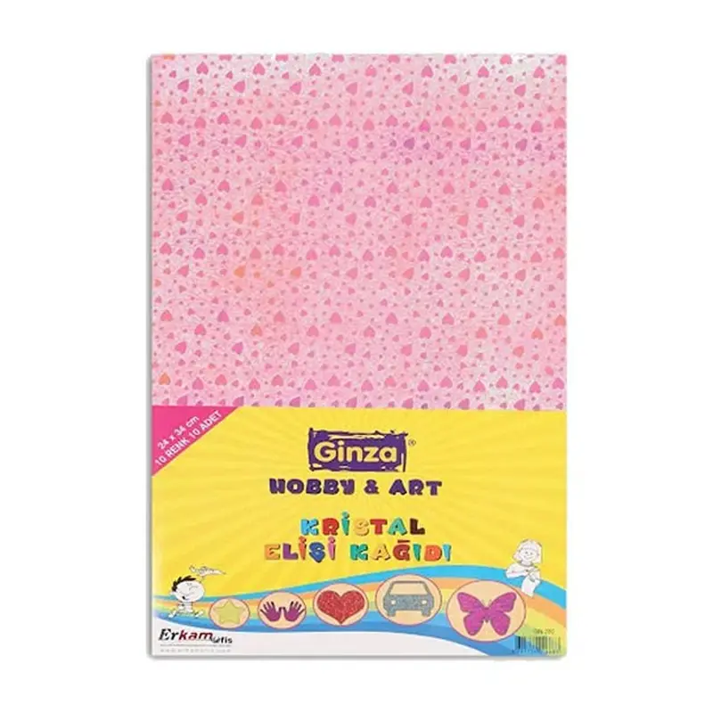 Ginza GN-282 Desenli Kristal Elişi Kağıdı 24x34cm 10 Renk