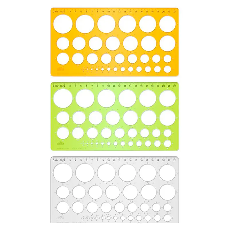 Hatas 02271 Cetvelli Ekonomik Daire Şablonu 1-35mm x 20 Li Kutu