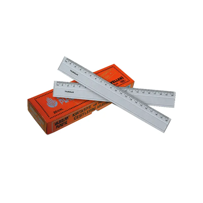 Yıldızlar Standart Plastik Cetvel 20cm x 24 Lü Kutu