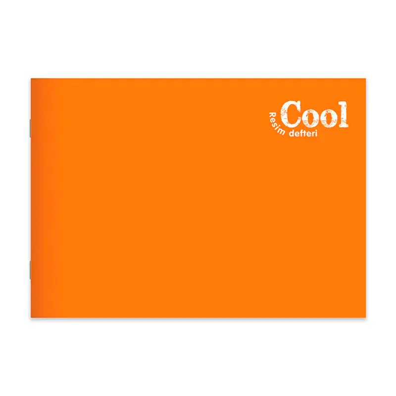 Keskin Color Tel Dikiş Plastik Kapak Cool Resim Defteri 25cm x 35cm 16 Yaprak x 12 Li Paket