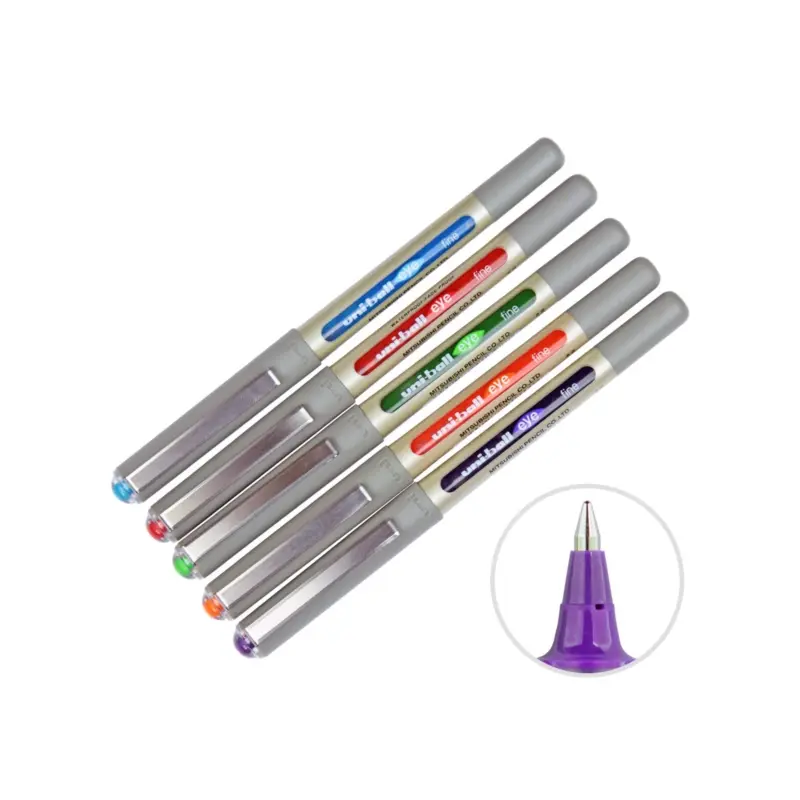 Uni-Ball UB-157 Eye Fine Bilye Uç Roller Kalem 0.7mm x 5 Li Karışık Renk