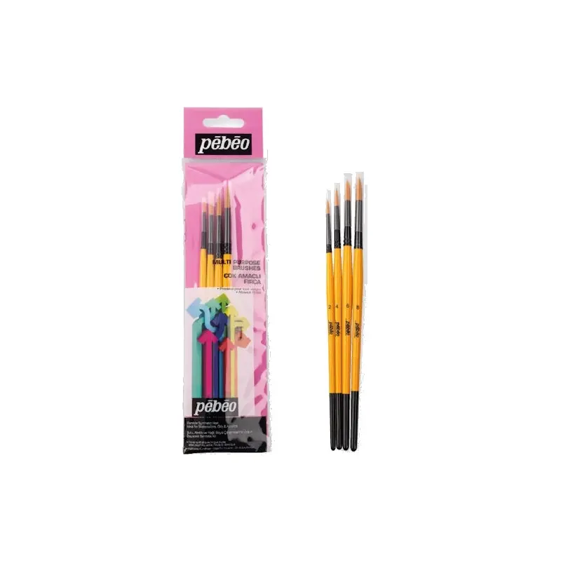 Pebeo SET-1 Sulu Boya Fırça Seti No:1-3-5-7 x 4 Lü Set