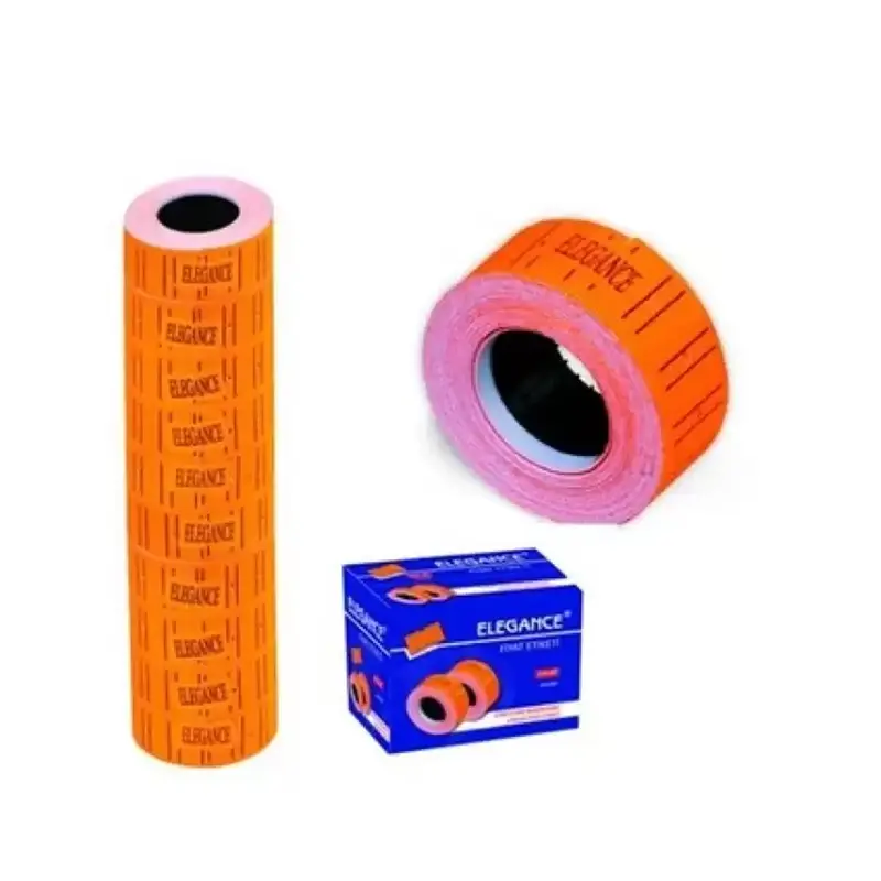 Rubenis RB-MTX-T Fiyat Etiketi 12mm x 21mm Turuncu x 12 Li Paket