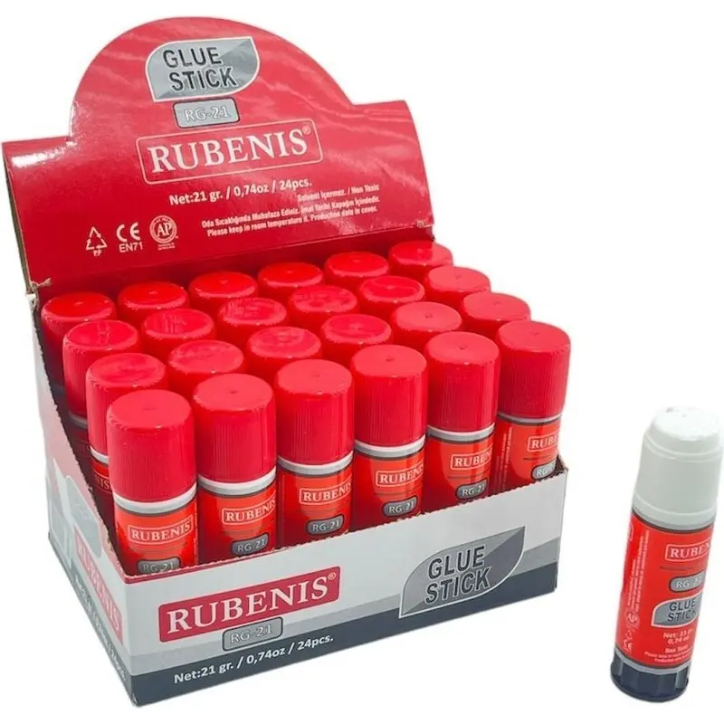 Rubenis RG-21 Stick Yapıştırıcı 21 Gr. x 24 Lü Kutu