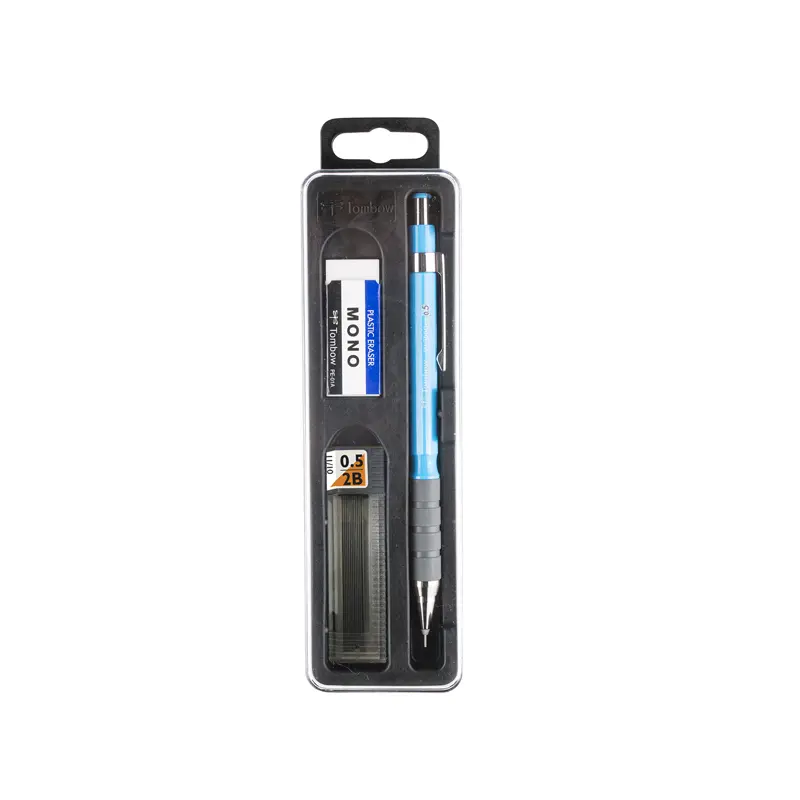 Tombow SH-300 Okul Seti Versatil Kalem + Silgi + Min 0.5mm Mavi