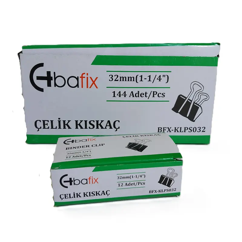 Bafix Klps032 Çelik Kıskaç (Klips) 32mm x 12 Li Kutu