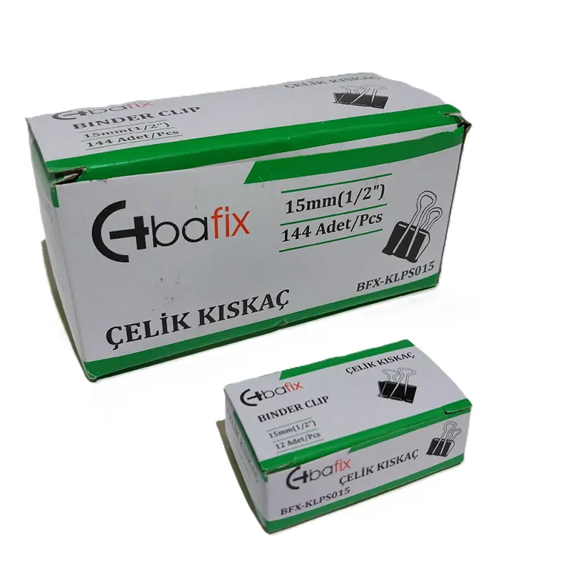 Bafix Klps015 Çelik Kıskaç (Klips) 15mm x 12 Li Kutu