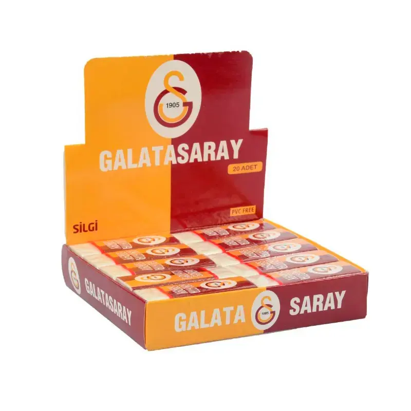 Timon 469338 Galatasaray Standart Beyaz Silgi x 20 Li Stand