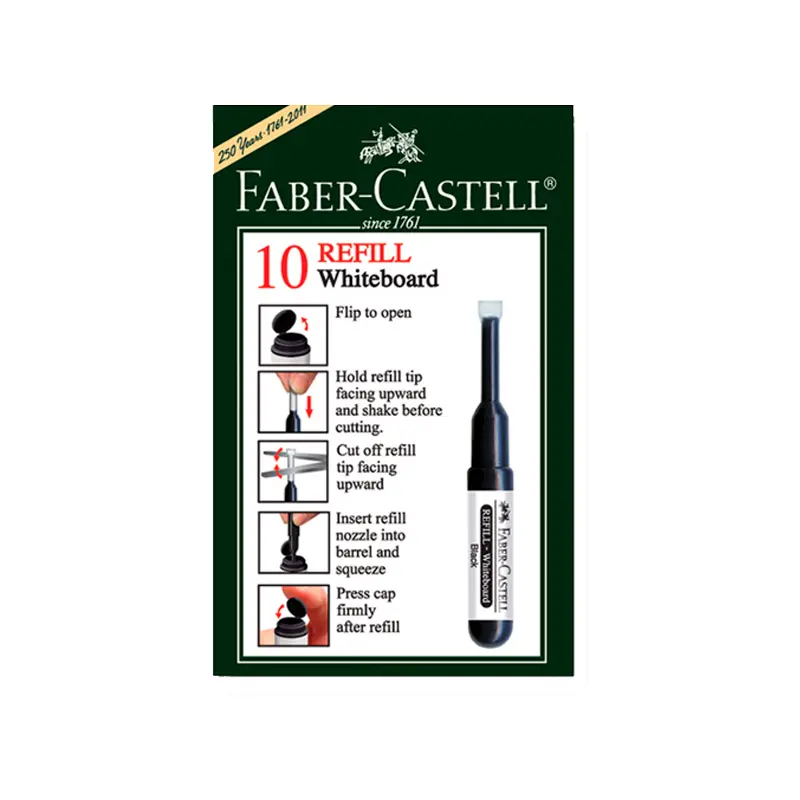 Faber-Castell 254399 W20 Tahta Kalem Mürekkebi Siyah x 10 Lu Kutu