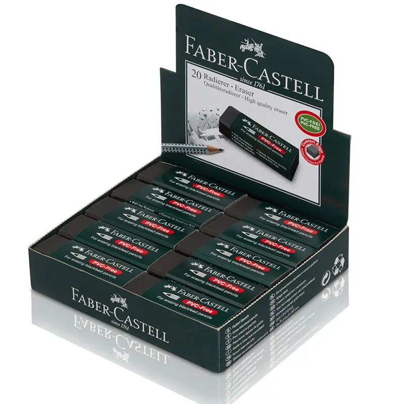 Faber-Castell 188923 Öğrenci Silgisi Siyah x 20 Li Kutu