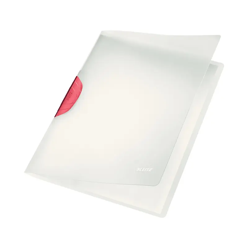 Leitz 4174-00-25 Sıkıştırmalı Dosya ColorClip Sırttan Klips 30 Sayfa Kırmızı 6 Lı Paket