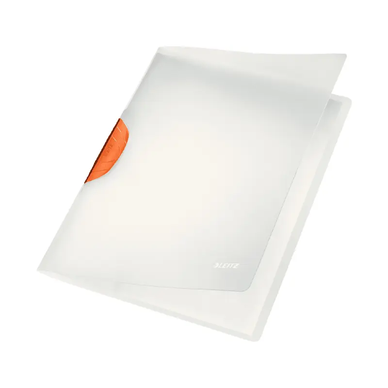 Leitz 4174-00-45 Sıkıştırmalı Dosya ColorClip Sırttan Klips 30 Sayfa Turuncu 6 Lı Paket
