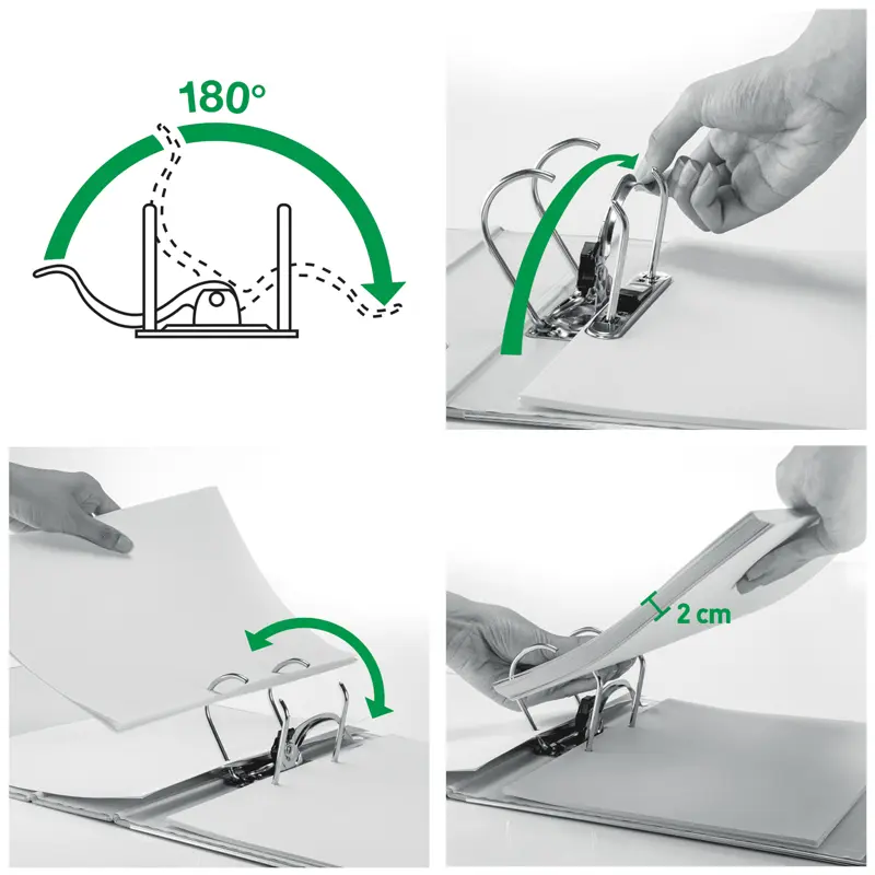 Leitz 1015T 180° Dar Plastik Büro Klasör Yeşil 30 Lu Koli