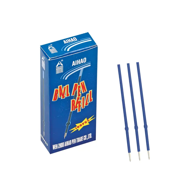 Mikro B107-20 Aihao Tükenmez Kalem Yedeği Mavi 100 Lü Kutu