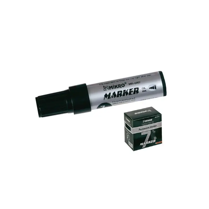 Mikro MR-6007 Jumbo Permanent Markör 7.0mm Siyah 12 Li Kutu