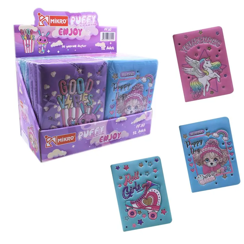 Mikro PF-80 Enjoy Puffy Not Defteri 12 Li Stand