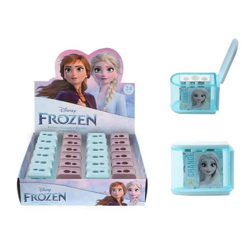 Otto 44676 Hazneli 3 Bıçaklı Frozen Kalemtraş 24 Lü Paket