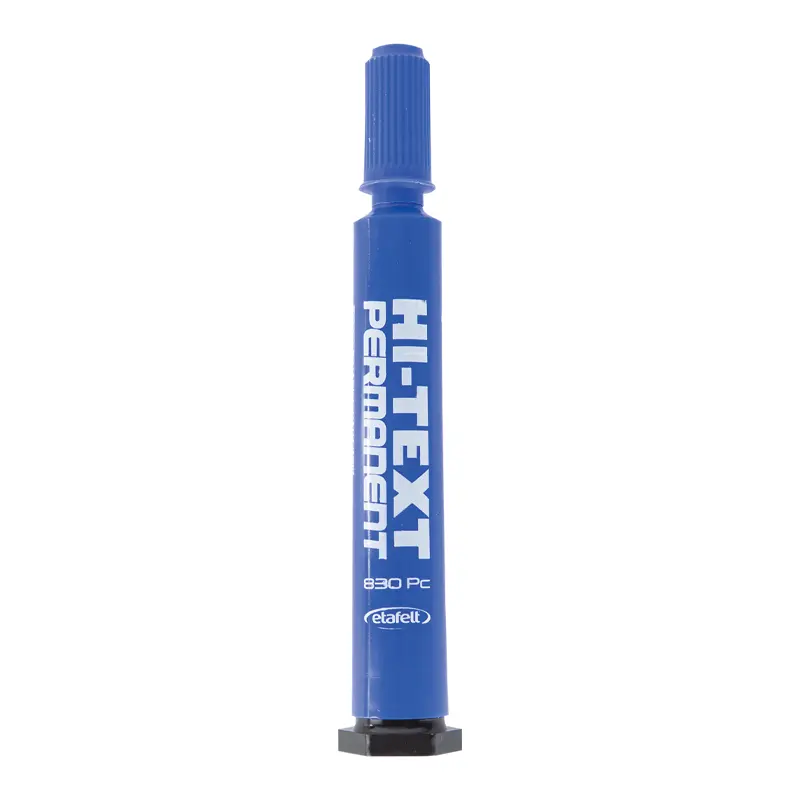 Hi-Text 830PC Permanent Markör Kesik Uçlu Mavi 12 Li Kutu