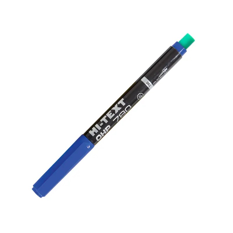 Hi-Text 780 Permanent Asetat Kalemi S Seri Mavi 12 Li Kutu