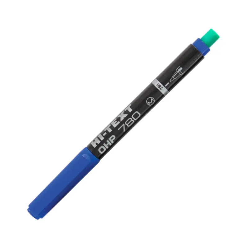 Hi-Text 780 Permanent Asetat Kalemi M Seri Mavi 12 Li Kutu