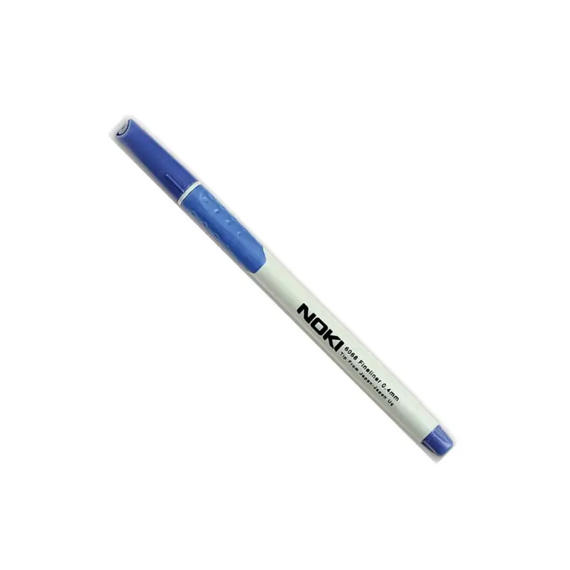 Noki 6068-130 Fineliner Keçeli Kalem Mavi 10 Lu Kutu