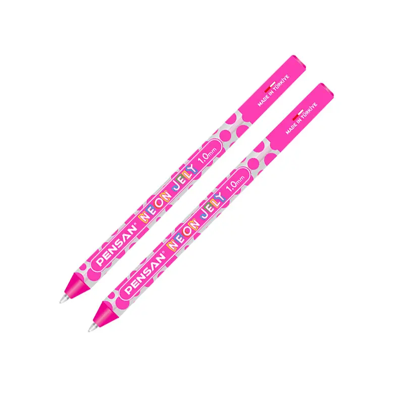 Pensan 2801 Jely Neon Jel Kalem 1.0mm Pembe 12 Li Kutu