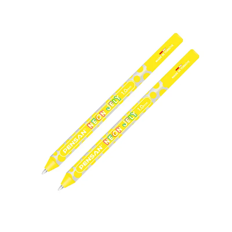 Pensan 2801 Jely Neon Jel Kalem 1.0mm Sarı 12 Li Kutu