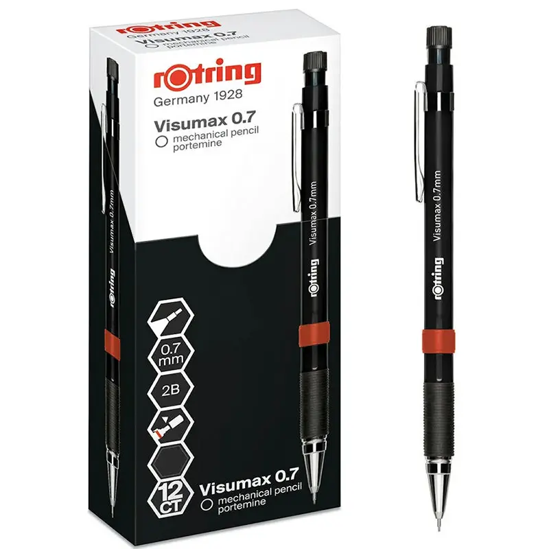 Rotring 2089096 Visumax Versatil Kalem 0.7mm Siyah x 12 Li Kutu