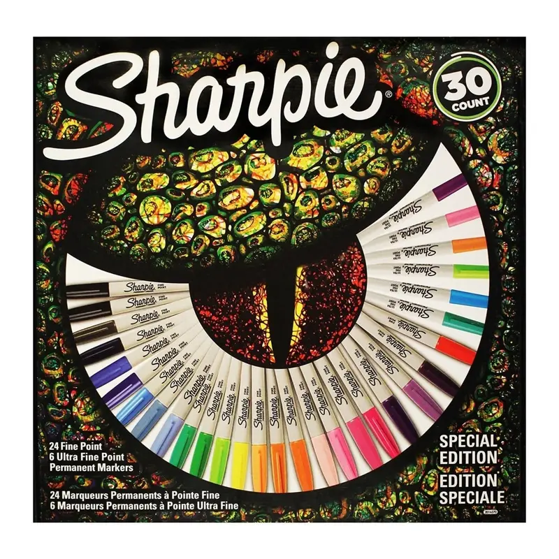 Sharpie 2061335 Permanent Fine Markör Kertenkele 30 Renk