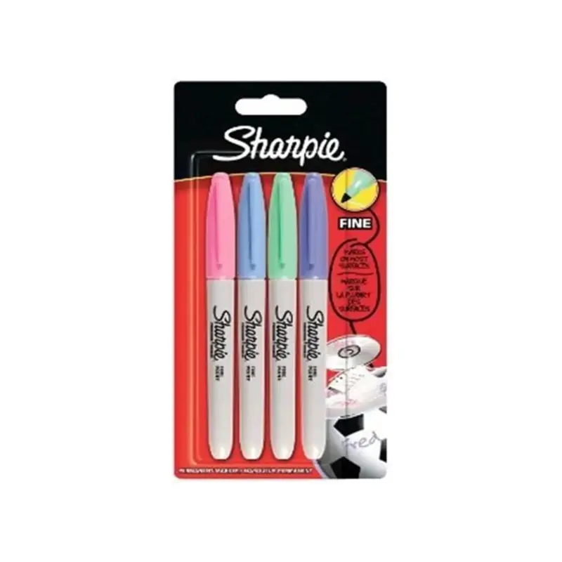 Sharpie 2065402 Permanent Fine Markör Pastel 4 Renk